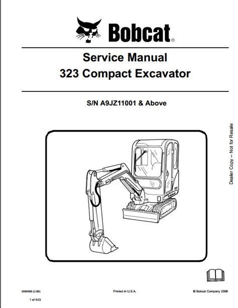 bobcat 323 mini excavator|bobcat 323j workshop manual.